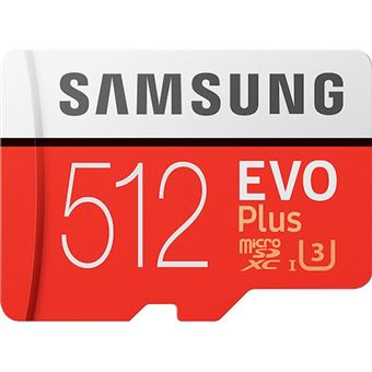 Cartão Memória MicroSDXC Samsung Evo Plus U3 - 512GB