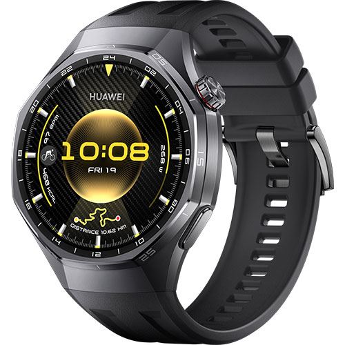 Huawei Watch GT6 Pro - 46mm - Preto | Bracelete Fluoelastómetro Preto