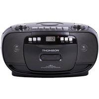 Rádio Portátil FM/AM/CD/Cassete Thomson RK200CD - Preto