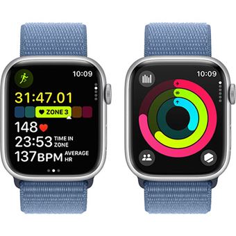 Apple Watch Series 9 GPS 45mm - Cellular - Alumínio Prateado