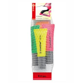 Marcadores Fluorescentes Stabilo Neon - 4 Unidades