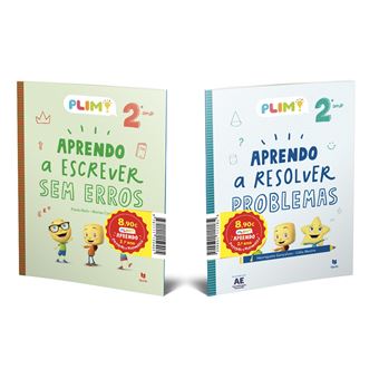 Pack Plim! Aprendo a Escrever sem Erros e Aprendo a Resolver Problemas - 2º Ano - 1