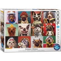 Puzzle Eurographics: Funny Dogs - 1000 Peças | Inclui Póster - Sig Toys