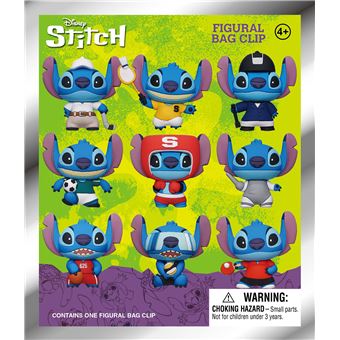Acessório 3D Bag Clip Figura Disney Stitch - Pack 1 Unidade - Monogram - Envio Aleatório - 1