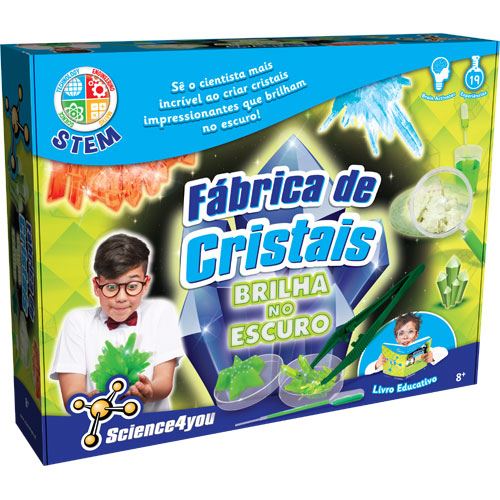 Fábrica de Cristais Brilha no Escuro - Science4you