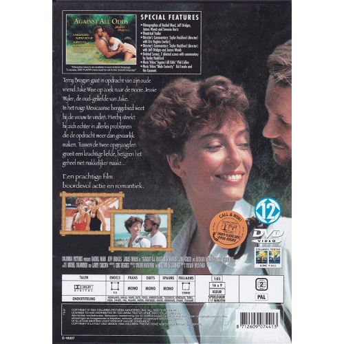 Against All Odds 1984 DVD Movie Starring: Rachel Ward -  Portugal