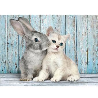 Puzzle Cat & Bunny (500 Peças)