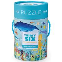 Puzzle 36 Animais do Oceano - 100 Peças - Crocodile Creek