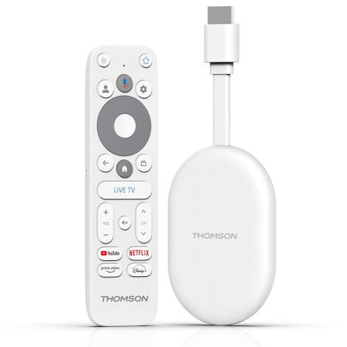 Streaming TV Thomson 150 Go Cast Google TV UHD 4K - Branco