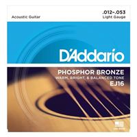 Cordas para Guitarra Acústica EJ16 012-053 D'Addario