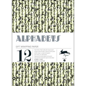 Wrapping Paper Abcd Alphabets Gift Wrapping Papers 12 Patterns - Papelaria - Vários ...