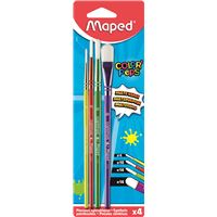 Pincéis Sintéticos Maped Color Peps - Set de 4 Unidades