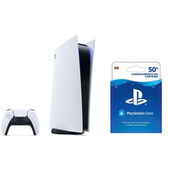 Cartões da PlayStation Store de 50,00 €