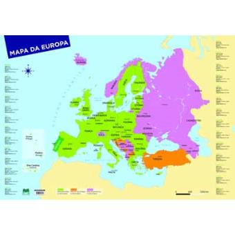 Mapa da Europa que eu comprei na fnac : r/portugal