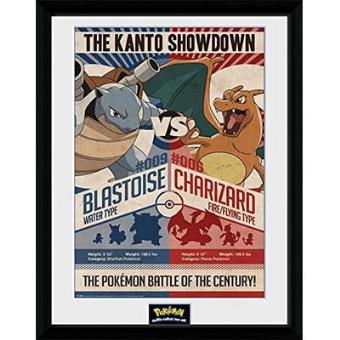 Pokémon - Poster Emoldurado Red vs Blue