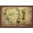 Mapa com Moldura em Madeira Lord of the Rings Middle Earth_0
