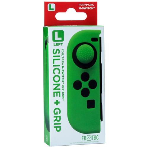 Capa Silicone + Grips  Switch - Joy-Con Esquerdo Verde