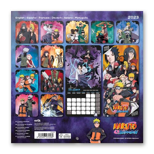 Calendario Naruto 2023  Calendário, Anime, Escola