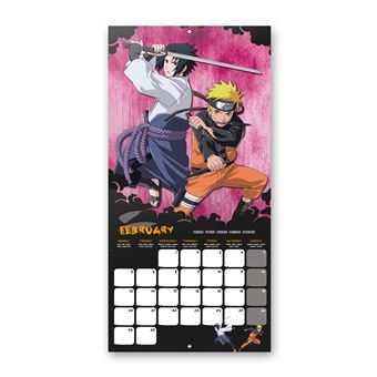Modelo de calendário mensal 2023 com garotas de anime