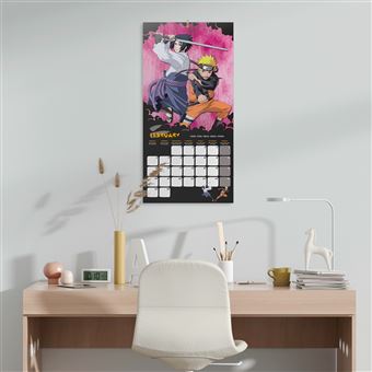 Modelo de design de calendário de anime 2023