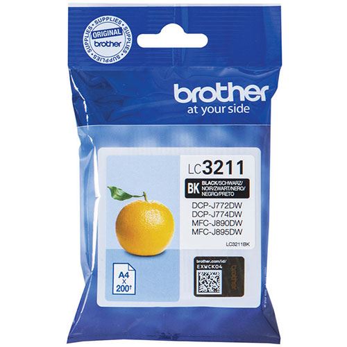 Tinteiro Brother LC3211BK - Preto