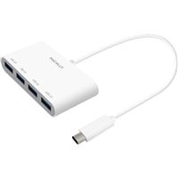 Hub Macally USB-C para USB 3.0 - Branco