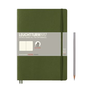 Caderno Pontilhado Leuchtturm Soft A5 Verde Escuro