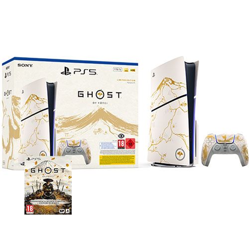 Consola Playstation PS5 Slim Standard - Ghost of Yotei™ - Edição Limitada Gold + Ghost of Yotei™ - PS5