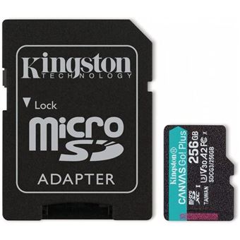 Cartão de Memória MicroSDXC Kingston Canvas Go! Plus (SDCG3) - 256GB - 1