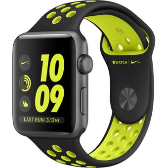 Apple Watch Nike+ 42mm Cinzento Sideral | Bracelete Desportiva Nike Preto/Volt