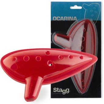 Ocarina Plástico Stagg OCA PL RD