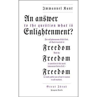 An Answer to the Question: What is Enlightenment?