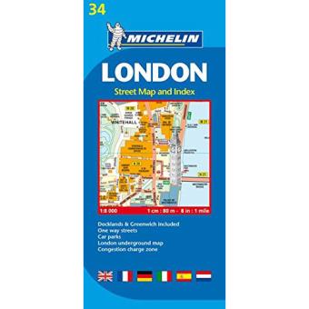 Michelin Plantas - London - Street Map And Index