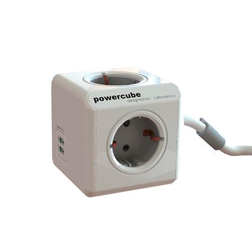 Allocacoc Tomada Power Cube Extended USB