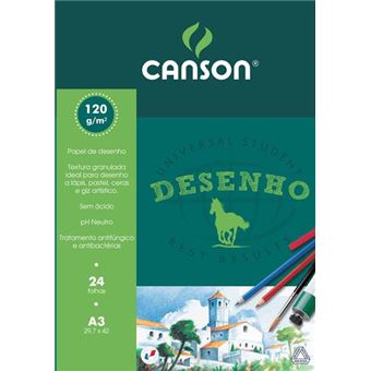 Bloco de Desenho Canson A3 120g - 1