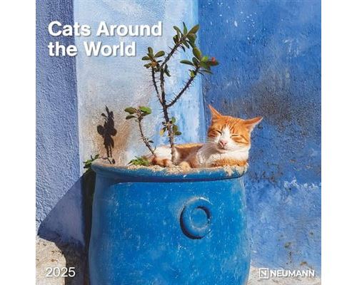 Calendário 2025 Neumann Cats Around the World