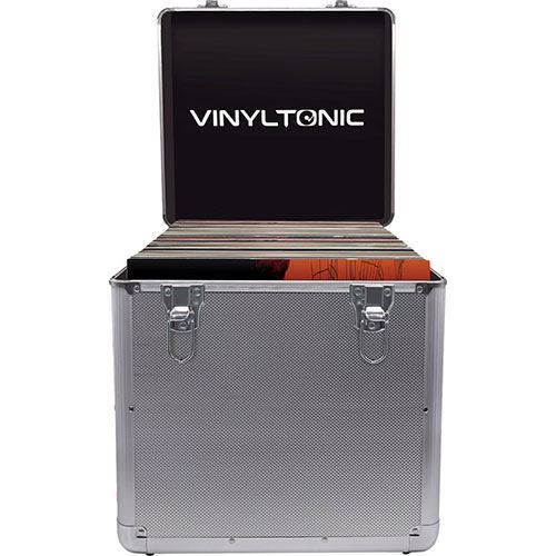 Caixa Transporte Vinyl Tonic VT20S para Discos Vinil - Prateada
