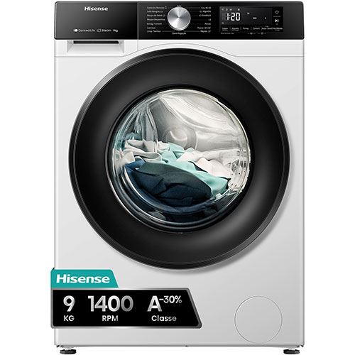 Mquina de Lavar Roupa Hisense WF3S9045BW3 | 9 Kg | 1400 RPM | A | Branco - 2