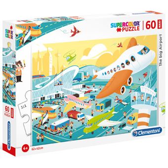 Puzzle Maxi Big Airport - 60 Peças - Clementoni
