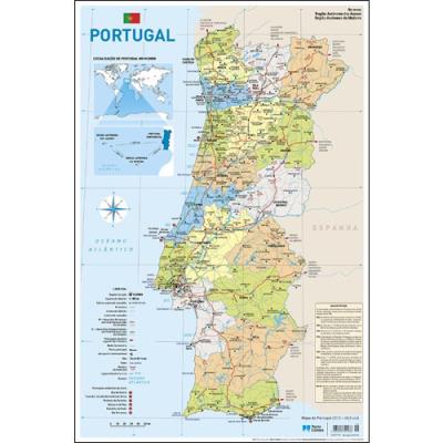 Mapa De Portugal Com Concelhos, Mapa