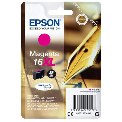 Tinteiro Epson 16XL - Magenta - C13T16334012