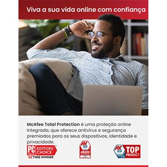 McAfee Total Protection - 1 Dispositivo - 1 Ano - Cartão Digital