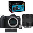 Máquina Fotográfica Mirrorless Canon EOS RP + RF 24-105mm f/4-7.1 IS STM + Cartão de Memória SD + Bateria Extra