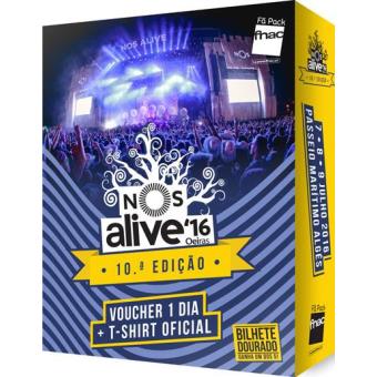 Fã Pack Fnac NOS Alive 2016 - Voucher 1 Dia (Não Aderente)