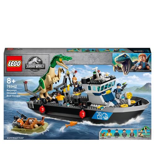 LEGO Jurassic World 76942 Fuga de Barco do Dinossauro Baryonyx