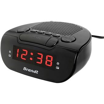 Rádio Despertador Brandt BCR173 - Preto