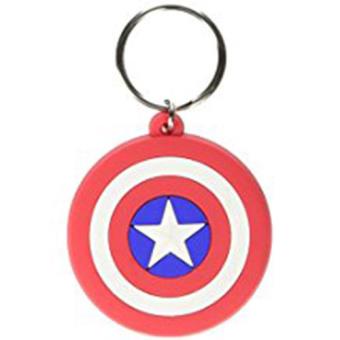 Keyring Rubber-Capt.America-Shield