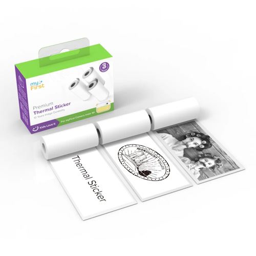 Recarga Papel Térmico Autocolante para myFirst Camera Insta Wi e Insta 2 - Pack 3 Rolos