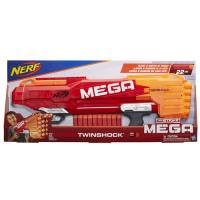 Nerf MEGA Tri-Break Preto - Laranja e Vermelho - Outros Jogos ao