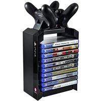 Torre de Jogos + Carregador Dual Numskull para DualShock 4